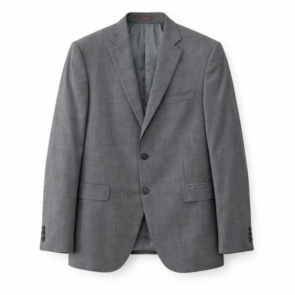 Peter Millar Men’s Gray Wool Blazer Sport Coat Size 42T Two Button Double Vent